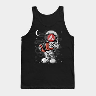 Astronaut Accordion Avalanche AVAX Coin To The Moon Crypto Token Cryptocurrency Blockchain Wallet Birthday Gift For Men Women Kids Tank Top